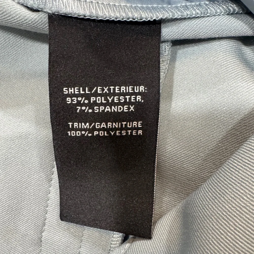 7 For All Mankind Womens Pleated Tailored Dress Shorts Light Blue/Gray Size 8